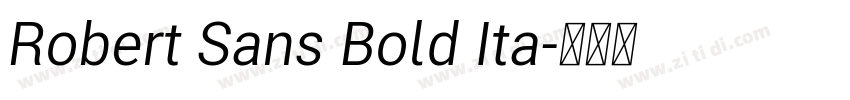 Robert Sans Bold Ita字体转换